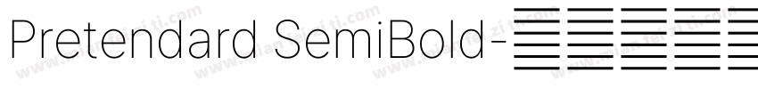 Pretendard SemiBold字体转换